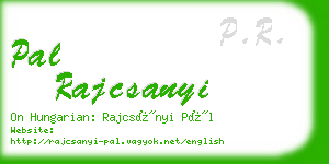 pal rajcsanyi business card